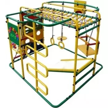 Детский спортивный комплекс Формула здоровья Мурзилка S зелёный/радуга