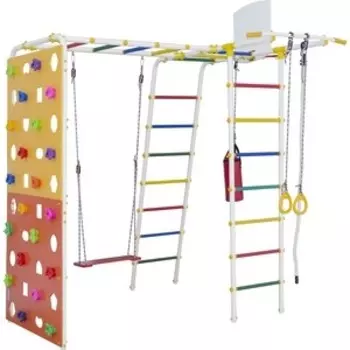 Детский спортивный комплекс Формула здоровья Street 2 Smile белый радуга