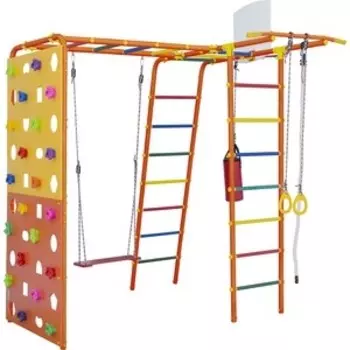 Детский спортивный комплекс Формула здоровья Street 2 Smile оранжевый радуга