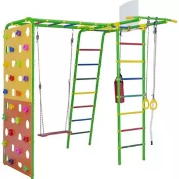 Детский спортивный комплекс Формула здоровья Street 2 Smile салатовый радуга