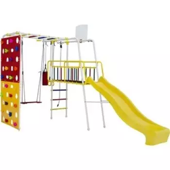 Детский спортивный комплекс Формула здоровья Street 3 Smile белый радуга