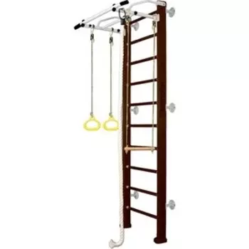 Детский спортивный комплекс Kampfer Helena Wall №5 Шоколадный Стандарт белый турник