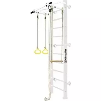 Детский спортивный комплекс Kampfer Helena Wall №6 Жемчужный Стандарт белый антик турник