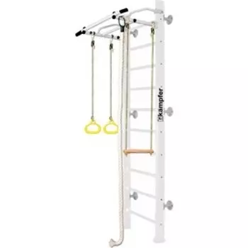 Детский спортивный комплекс Kampfer Helena Wall №6 Жемчужный Высота 3 м белый антик турник
