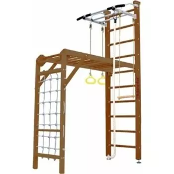 Детский спортивный комплекс Kampfer Union Ceiling №2 Ореховый Стандарт белый антик турник