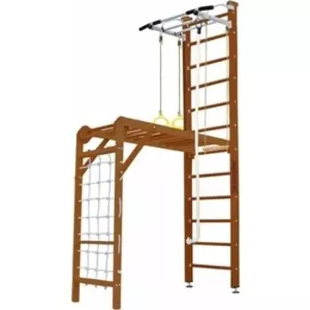 Детский спортивный комплекс Kampfer Union Ceiling №2 Ореховый Высота 3 м белый турник