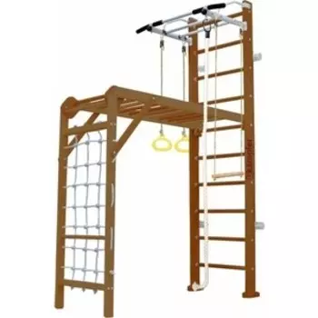 Детский спортивный комплекс Kampfer Union Wall №2 Ореховый Стандарт белый турник