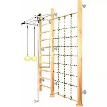 Детский спортивный комплекс Kampfer Winner Wall №1 Натуральный Высота 3 м белый антик турник