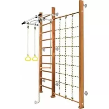 Детский спортивный комплекс Kampfer Winner Wall №2 Ореховый Стандарт белый турник