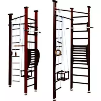 Детский спортивный комплекс Карусель 3Д.01.01 (с тренажером для осанки №2) Венге