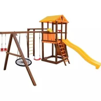 Детский спортивный комплекс PERFETTO SPORT Pitigliano-8 + качели Паутина