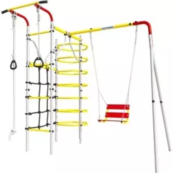 Детский спортивный комплекс Romana Космос + ЦЕПНЫЕ качели 103.21.05 красный/желтый/белый