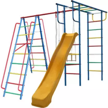 Детский спортивный комплекс Вертикаль Вертикаль-А1+П дачный с горкой 3,0 м (2682) с качелями