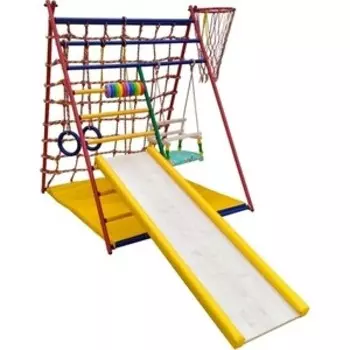 Детский спортивный комплекс Вертикаль Весёлый Малыш Transformer горка мягкий бортик