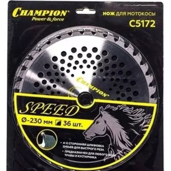 Диск для триммера Champion 230х25.4мм 36 зубьев Speed (C5172)