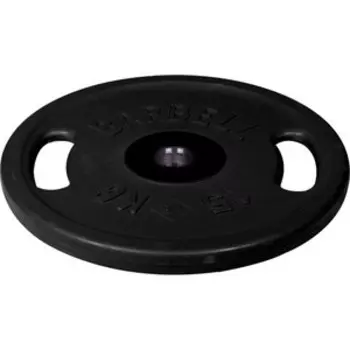 Диск олимпийский MB Barbell 51 мм. 15 кг. черный ''Евро-Классик с ручками''