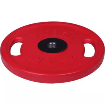 Диск олимпийский MB Barbell 51 мм. 25 кг. красный ''Евро-Классик с ручками''