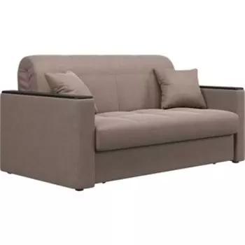 Диван Агат Неаполь 1.8 - Velutto 22 коричневый/накладка венге