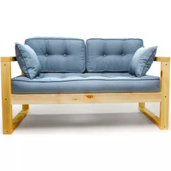 Диван Arsko Астер Мини сосна-синяя рогожка