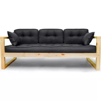 Диван Arsko Астер сосна-черная рогожка