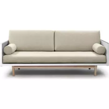 Диван Arsko Двалин эмаль-белая рогожка