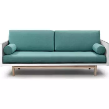 Диван Arsko Двалин эмаль-бирюзовая рогожка