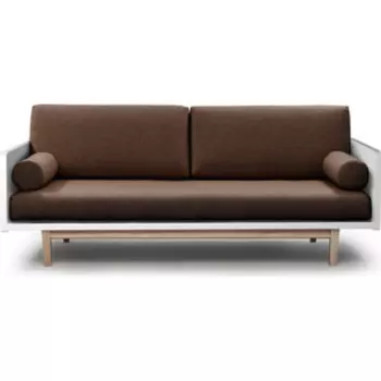 Диван Arsko Двалин эмаль-коричневая рогожка