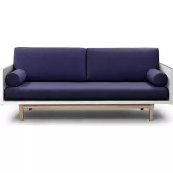 Диван Arsko Двалин эмаль-синяя рогожка