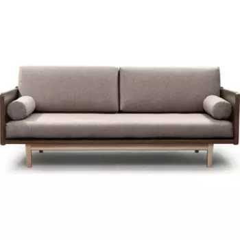 Диван Arsko Двалин орех-бежевая рогожка