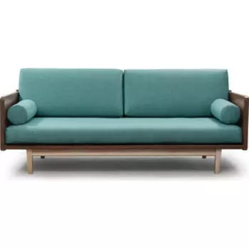 Диван Arsko Двалин орех-бирюзовая рогожка