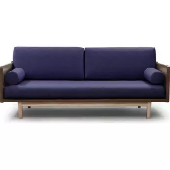 Диван Arsko Двалин орех-синяя рогожка