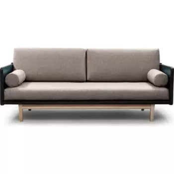 Диван Arsko Двалин венге-бежевая рогожка