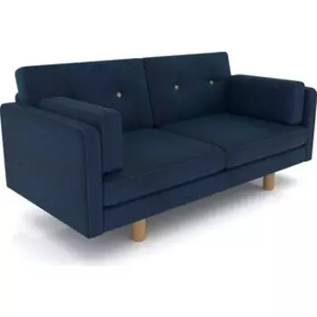 Диван Arsko Ингвар М синий велюр