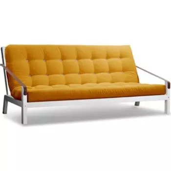 Диван Arsko Локи эмаль-желтый вельвет