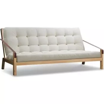 Диван Arsko Локи сосна-белый вельвет