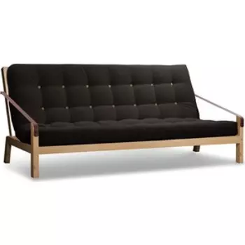 Диван Arsko Локи сосна-черный вельвет