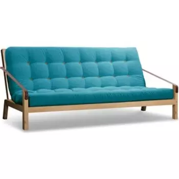 Диван Arsko Локи сосна-голубой вельвет