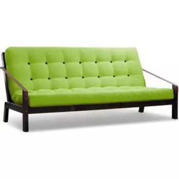 Диван Arsko Локи венге-салатовый вельвет