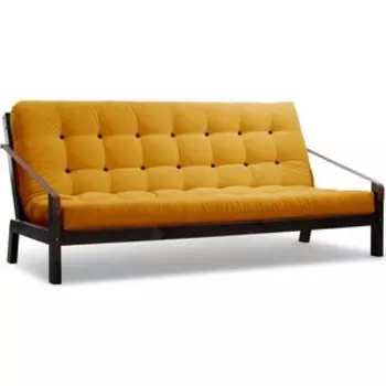 Диван Arsko Локи венге-желтый вельвет