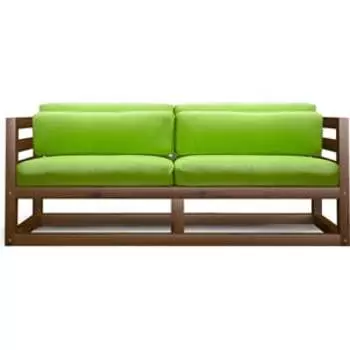 Диван Arsko Магнус Мини орех-салатовый вельвет