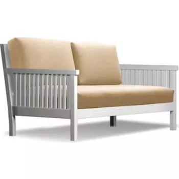 Диван Arsko Норман эмаль-бежевая рогожка