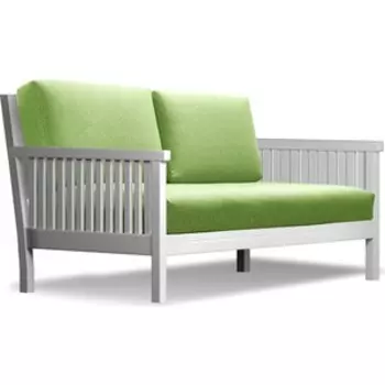 Диван Arsko Норман эмаль-зеленая рогожка