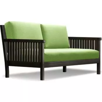 Диван Arsko Норман венге-зеленая рогожка