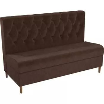 Диван АртМебель Бремен микровельвет коричневый