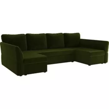 Диван АртМебель Гесен-П микровельвет зеленый