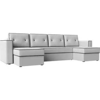 Диван АртМебель Принстон экокожа белый П-образный