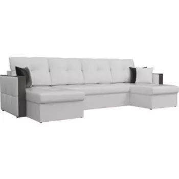 Диван АртМебель Валенсия экокожа белый П-образный