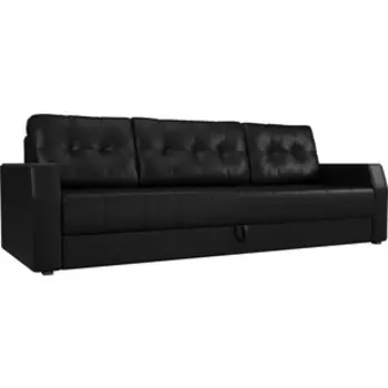 Диван-еврокнижка АртМебель Атлант БС эко-кожа черный