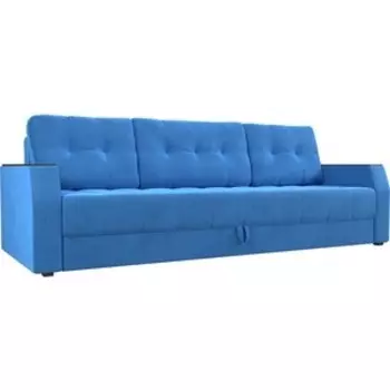 Диван-еврокнижка АртМебель Атлант БС велюр голубой