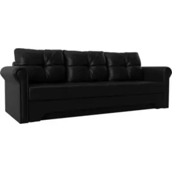 Диван-еврокнижка АртМебель Европа эко-кожа черный